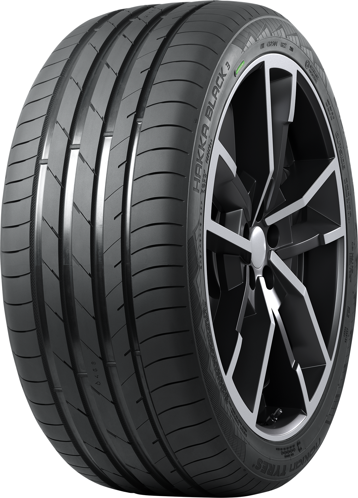 Bilde av NOKIAN 225/45R18 95Y HAKKA BLACK 3 Sommerdekk for Personbil