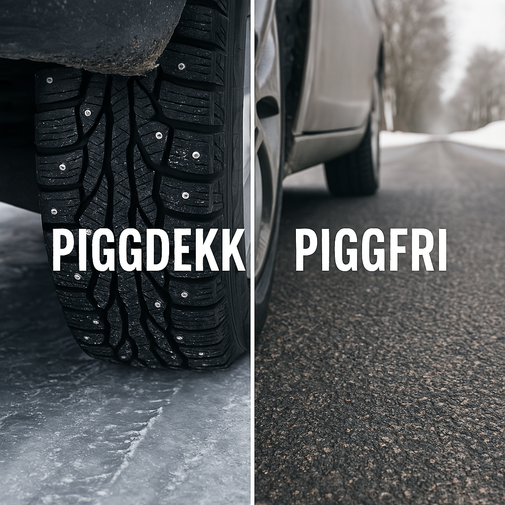 Pigg eller piggfritt? Slik velger du riktig vinterdekk